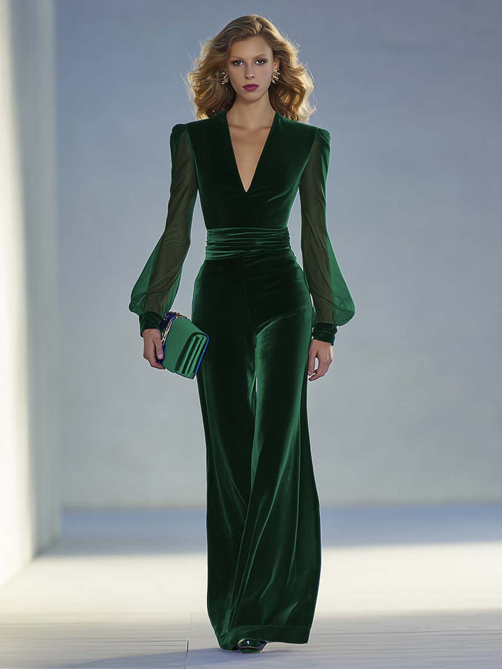 Sophie | Elegant Velvet Jumpsuit
