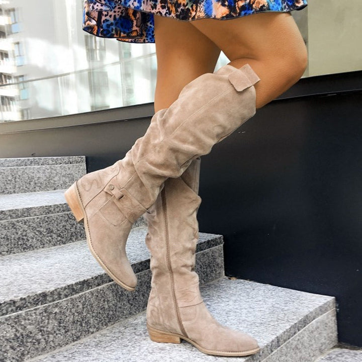 Layla | Suede Elegant Knee-High Boots