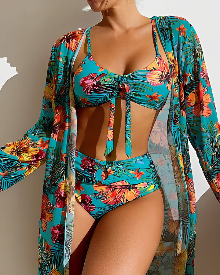 ELISE | LUXURY BIKINI AND SARONG SET