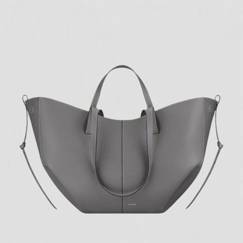 ELVINA | RUCHED SIDE STRUCTURED TOTE BAG