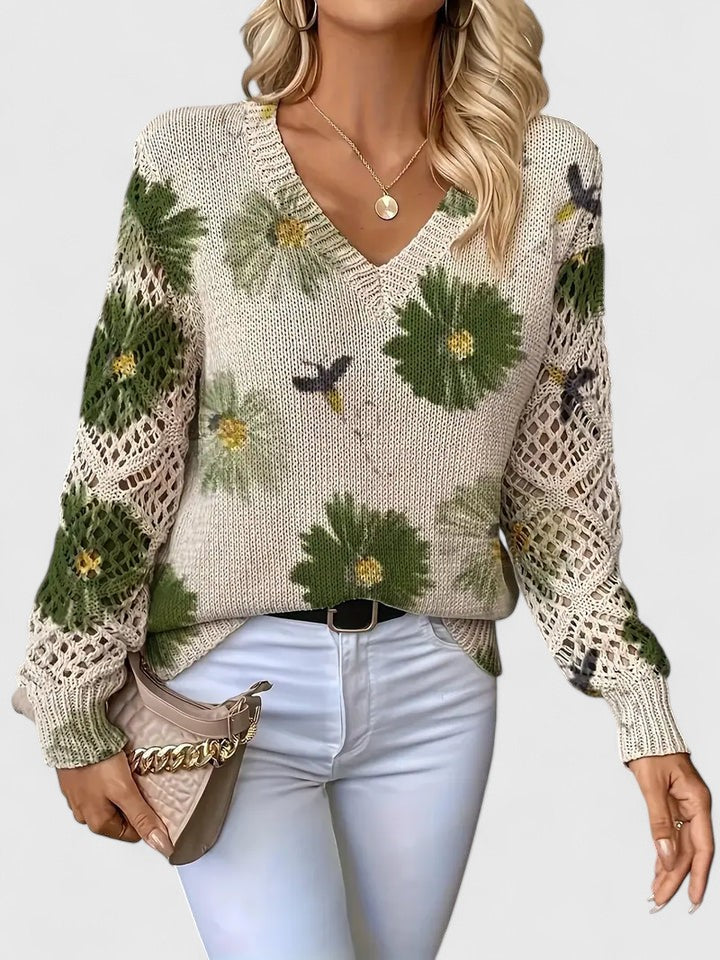 Kaiti | Elegant Floral Sweater