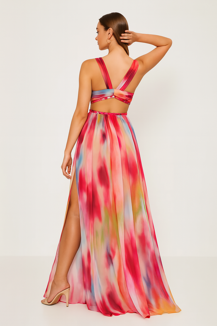 ILIANA | PAINTED MAXI DRESS
