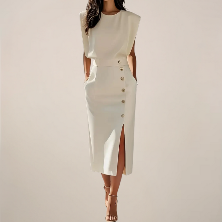 Dalia | Midi Dress with Side Slit