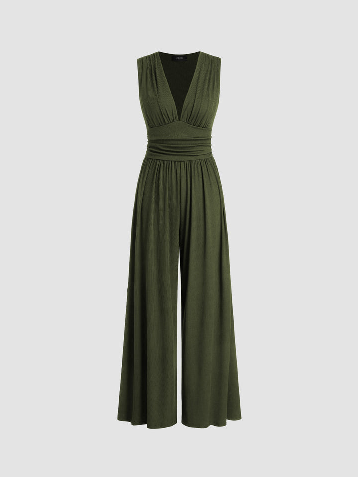 Sharon | Chic Sleeveless Wide-Leg Jumpsuit