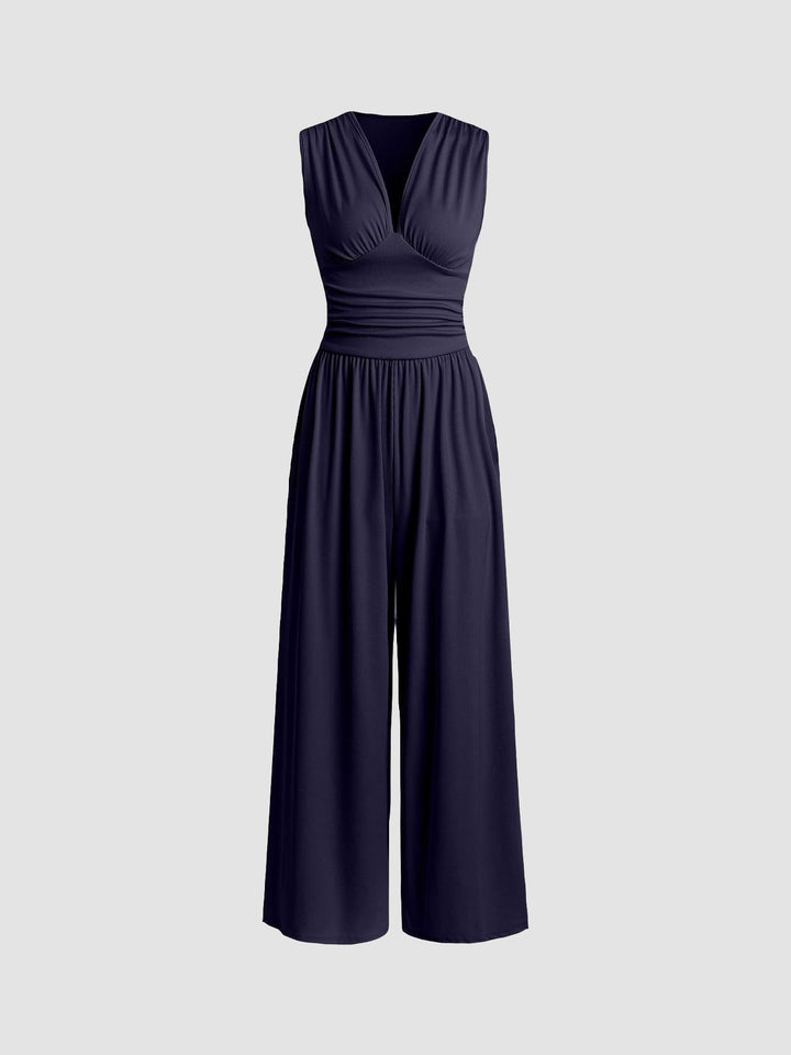 Sharon | Chic Sleeveless Wide-Leg Jumpsuit