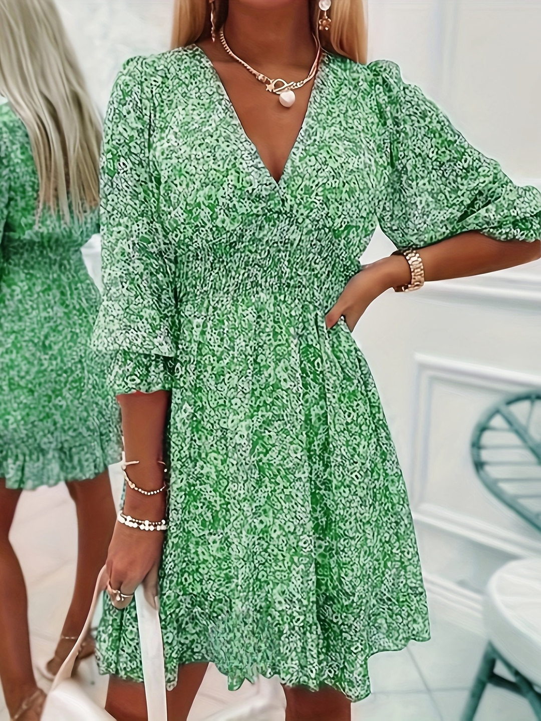 Evie | Floral Ruffle Mini Dress