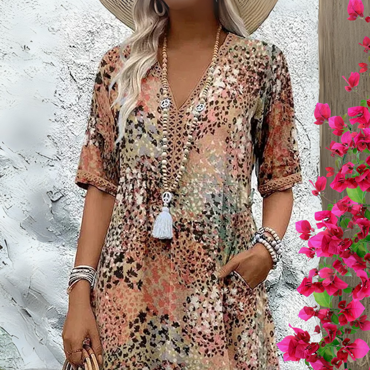Vanessa | Flattering Boho Dress