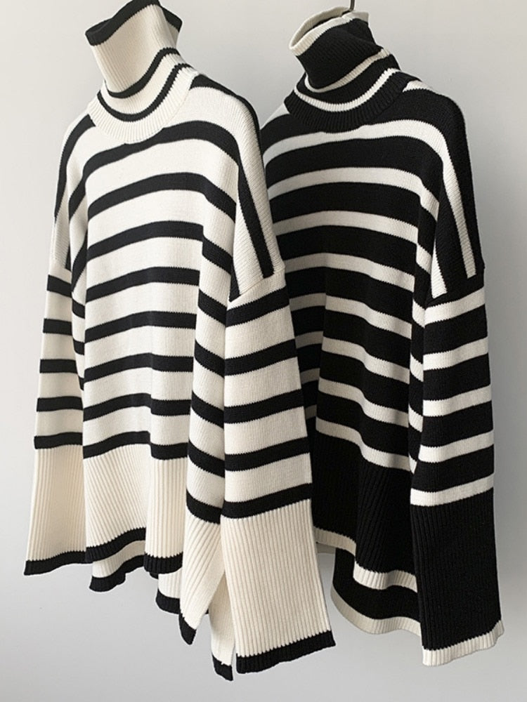 MALLORY | COSY STRIPED OVERSIZED SWEATER