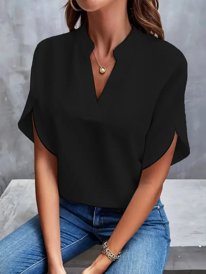 MAELINE | ELEGANT BLOUSE WITH V-NECKLINE