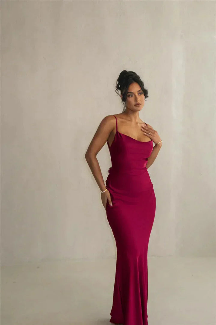 Laelia | Satin Maxi Dress