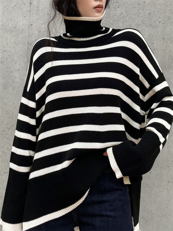MALLORY | COSY STRIPED OVERSIZED SWEATER