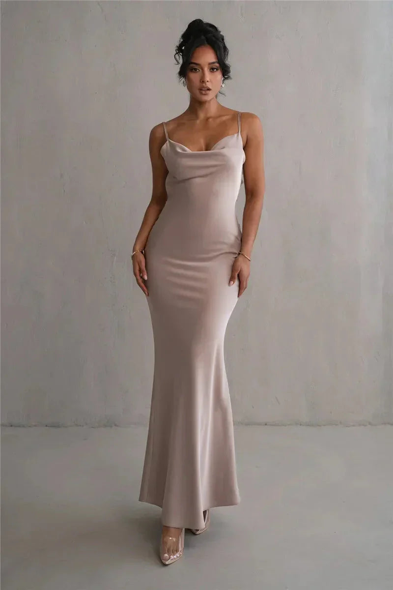 Laelia | Satin Maxi Dress
