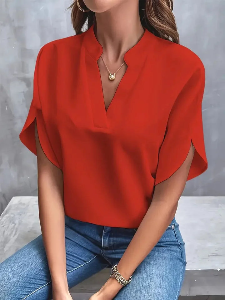 MAELINE | ELEGANT BLOUSE WITH V-NECKLINE