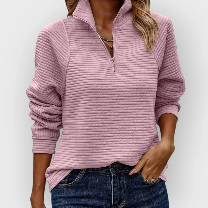 LARA | COMFORTABLE HALF-ZIP PULLOVER