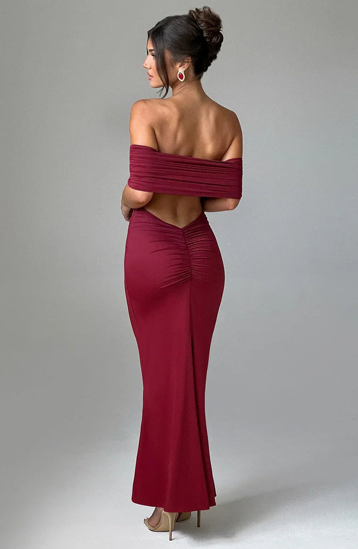 Olympia | Elegant Backless Maxi Dress