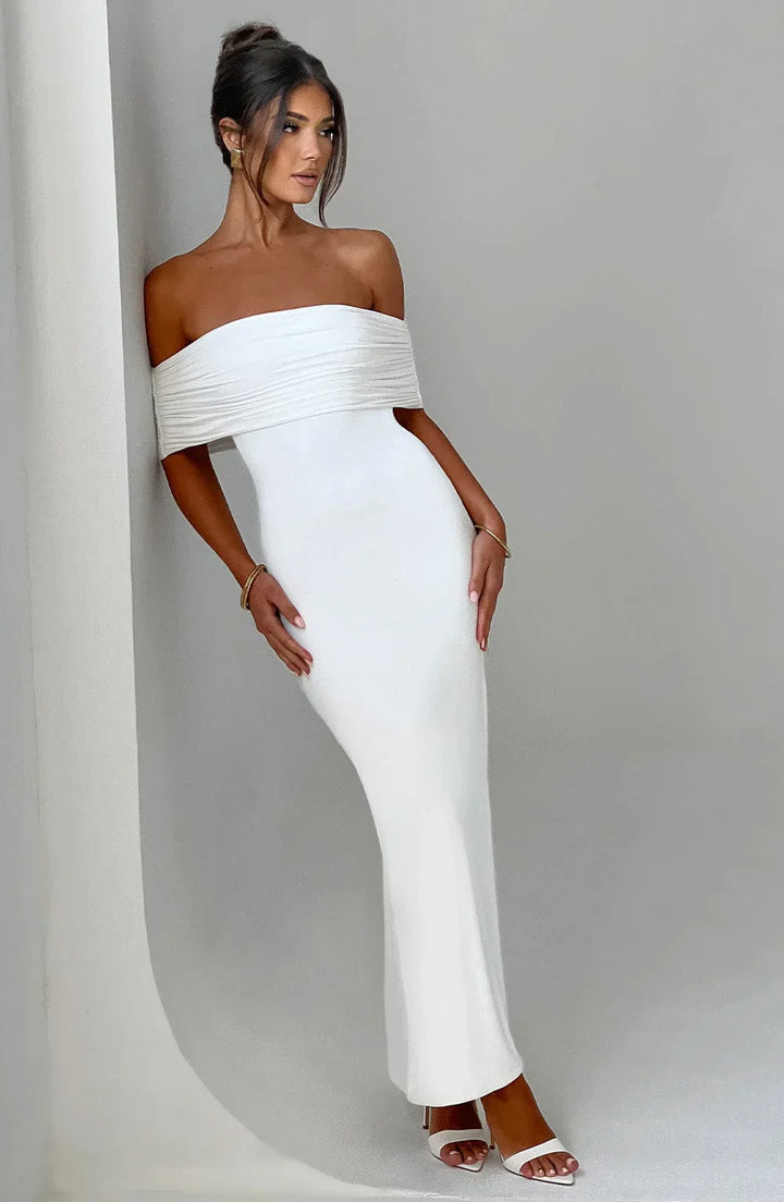 Olympia | Elegant Backless Maxi Dress