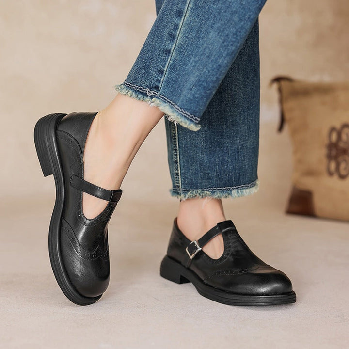 Risla | Leather Mary Jane Shoes