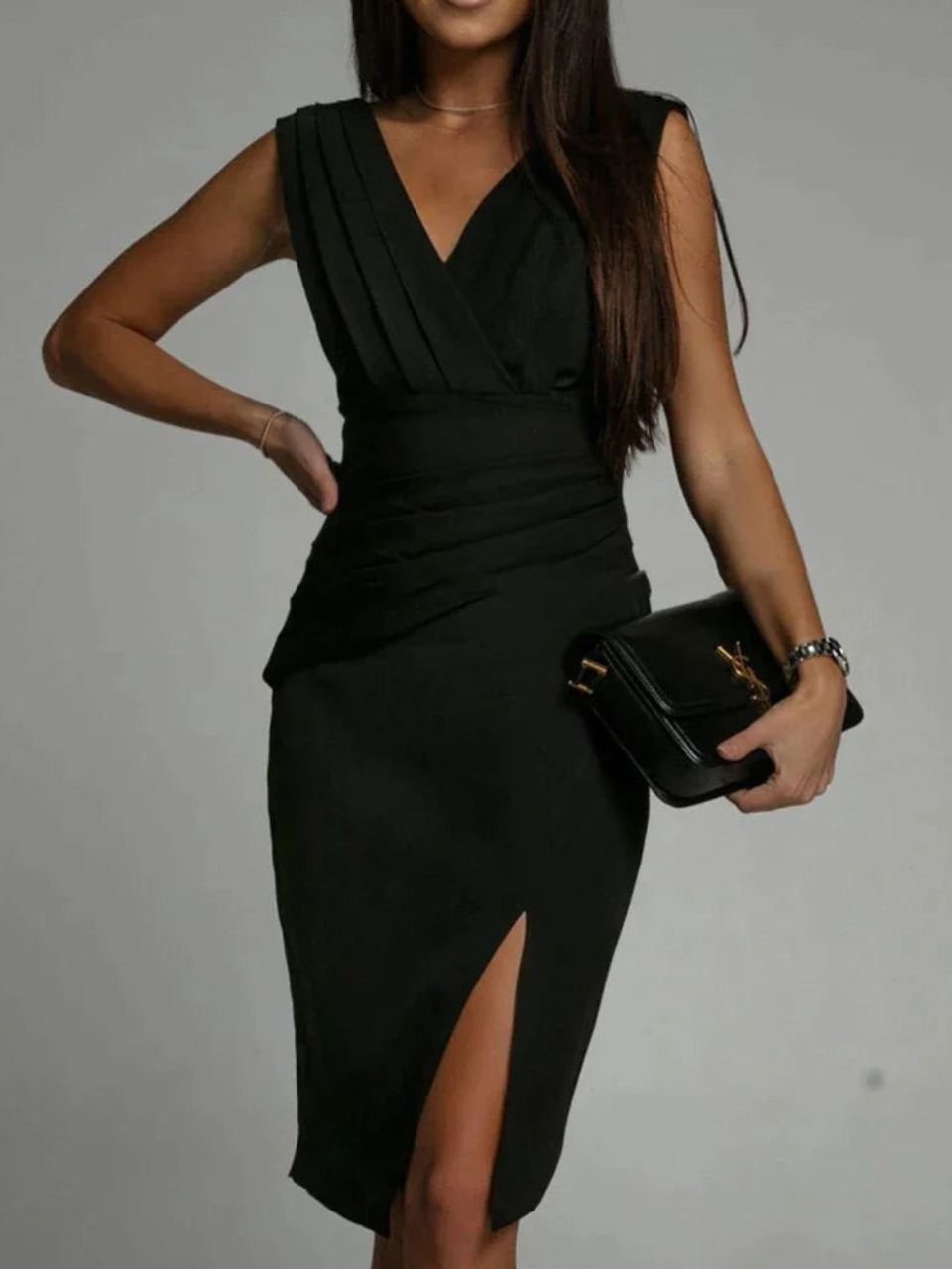 Lumy - Evening Dress With Side Slit