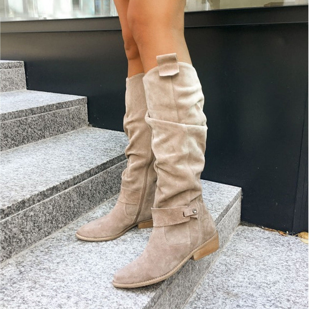 Layla | Suede Elegant Knee-High Boots